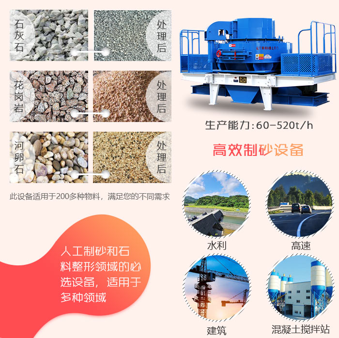 紅星機器生產出來的制砂設備當中的VSI制砂機