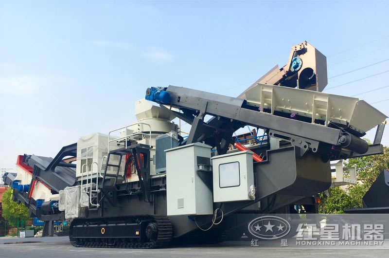 流動石子破碎機(jī)設(shè)備實拍