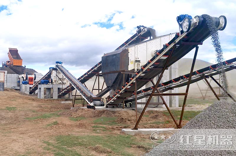 機(jī)制砂生產(chǎn)現(xiàn)場 機(jī)制砂生產(chǎn)現(xiàn)場