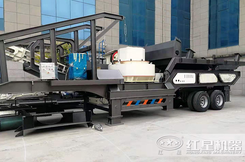 輪胎移動制砂設備實物展示