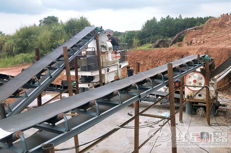 鵝卵石成套制砂機設備安裝現(xiàn)場