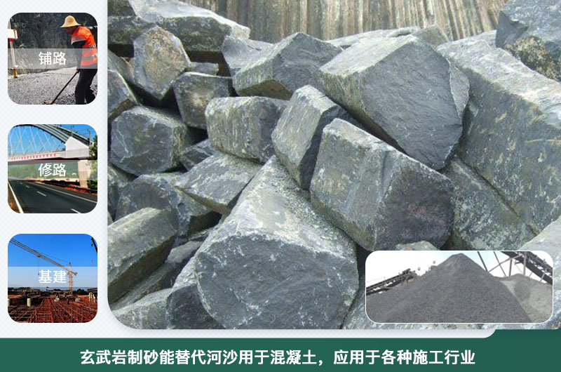 玄武巖制砂能替代河沙用于混凝土？制砂設備種類有幾種
