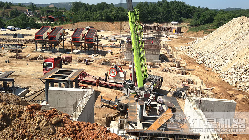 石料廠成套設(shè)備客戶安裝現(xiàn)場 石料廠成套設(shè)備客戶安裝現(xiàn)場
